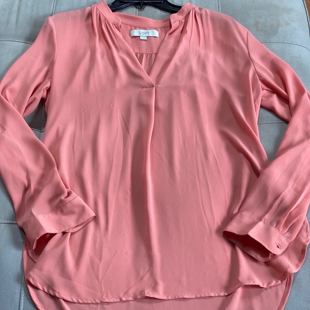 Peach Loft V-neck Tunic
